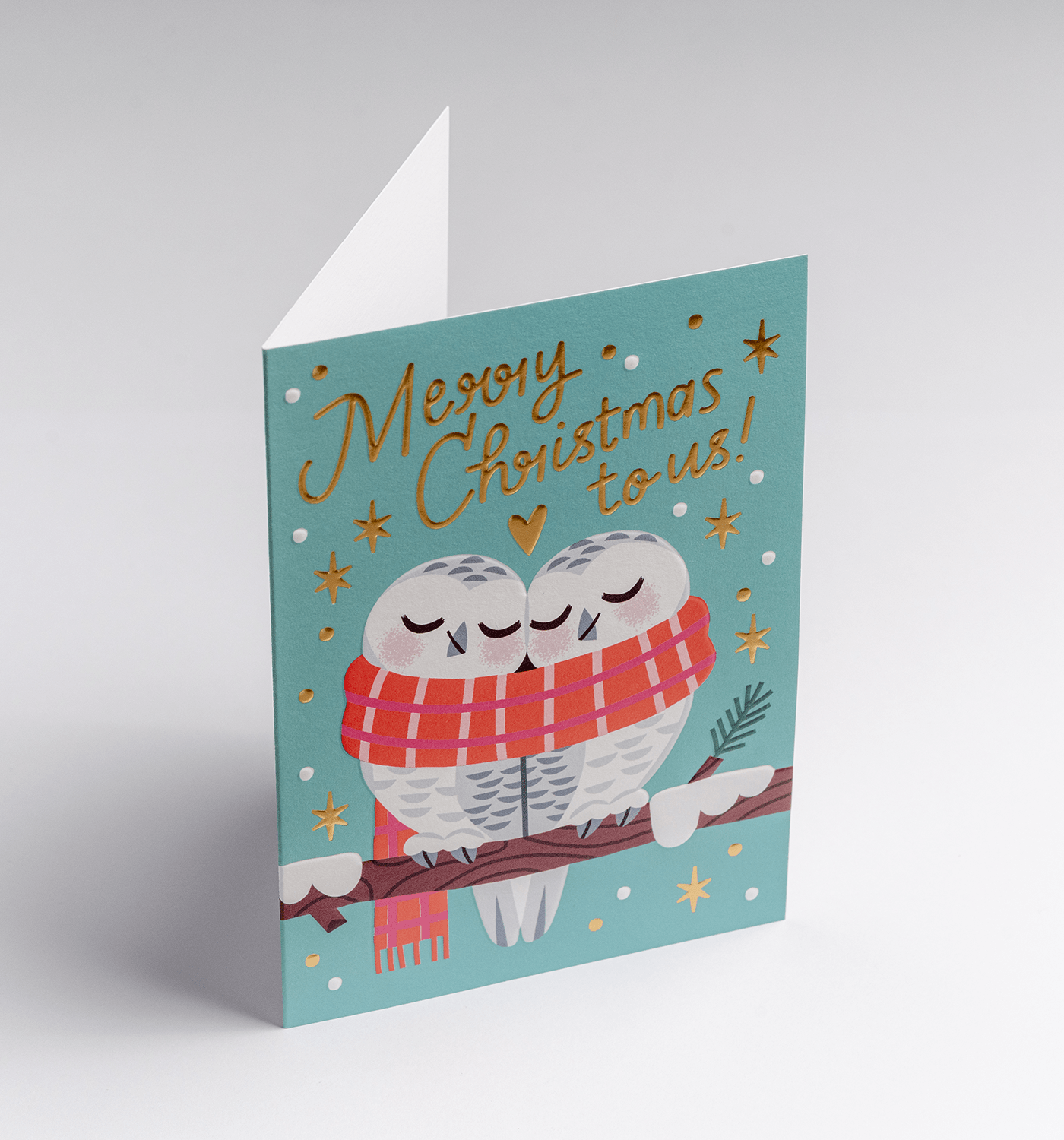 Merry Christmas To Us Christmas Card - UniqueEntity Art