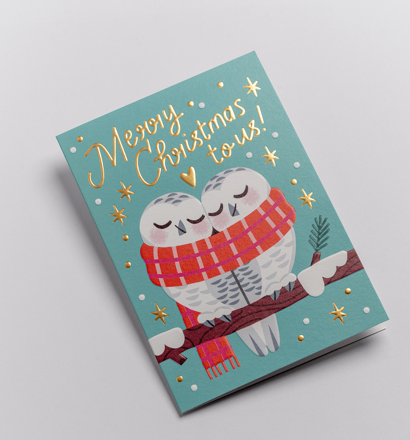 Merry Christmas To Us Christmas Card - UniqueEntity Art