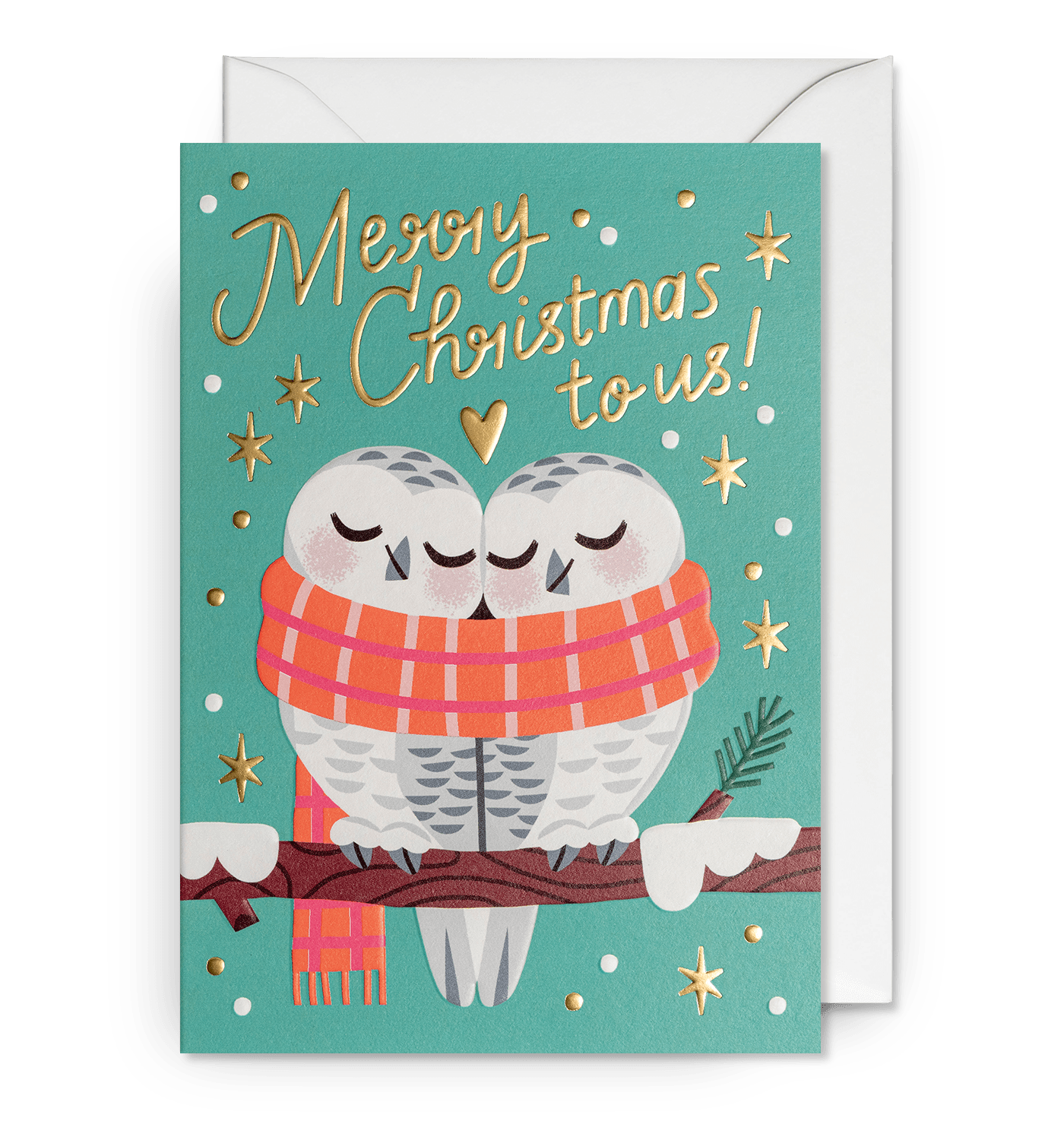 Merry Christmas To Us Christmas Card - UniqueEntity Art