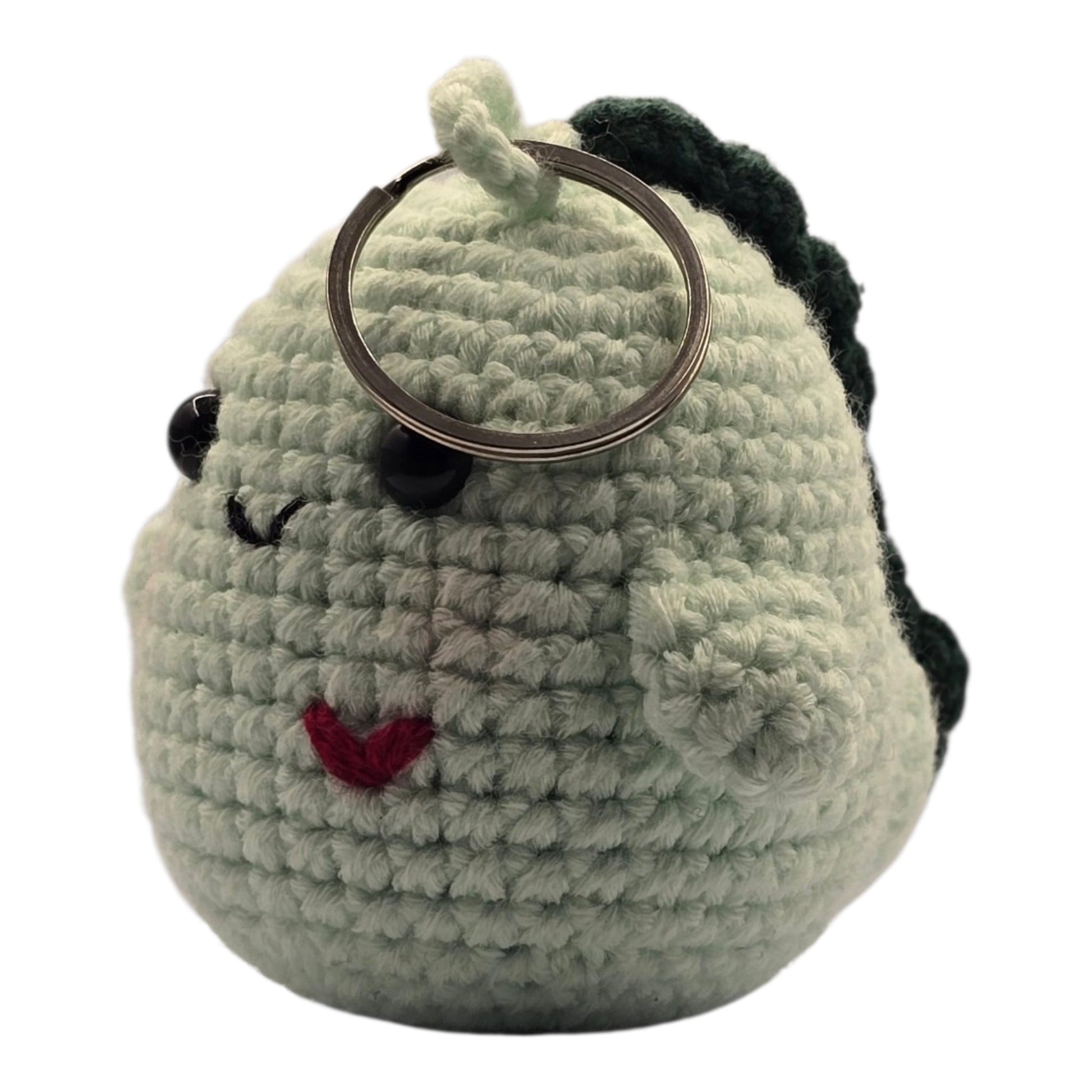 Mint Green Dino Keychain - UniqueEntity Art