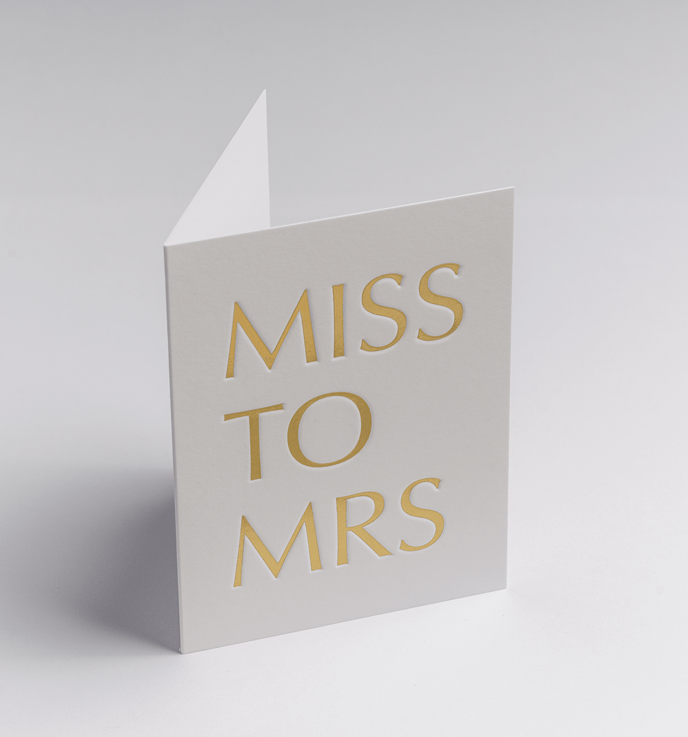 Miss To Mrs Mini Wedding Card - UniqueEntity Art