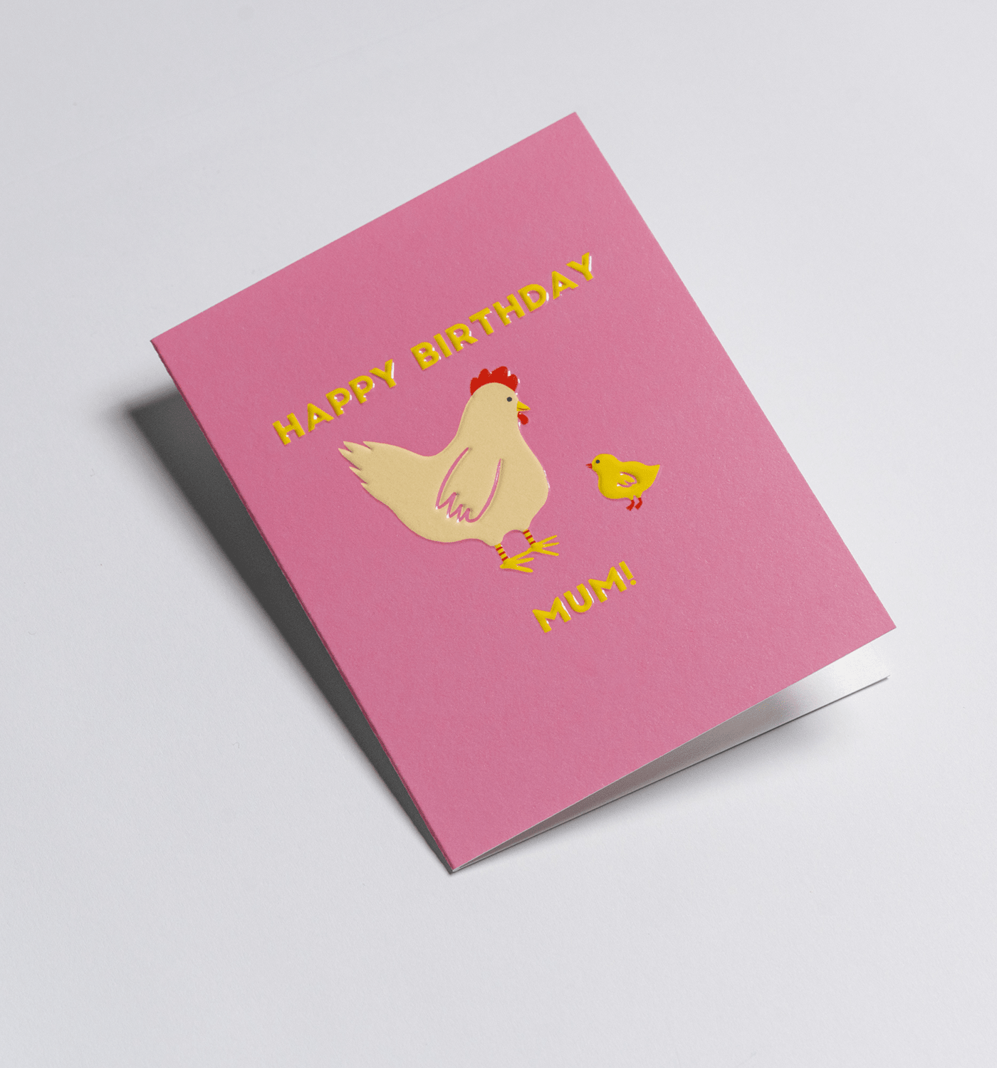Mother Hen Mini Birthday Card - UniqueEntity Art
