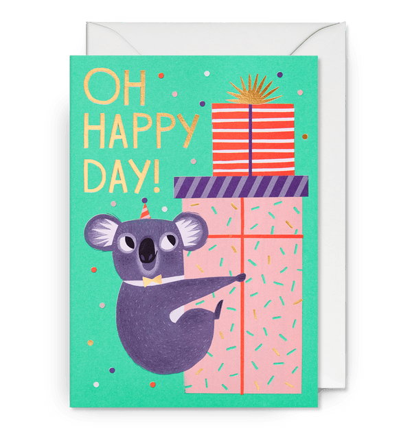 Oh Happy Day Koala Birthday Card
