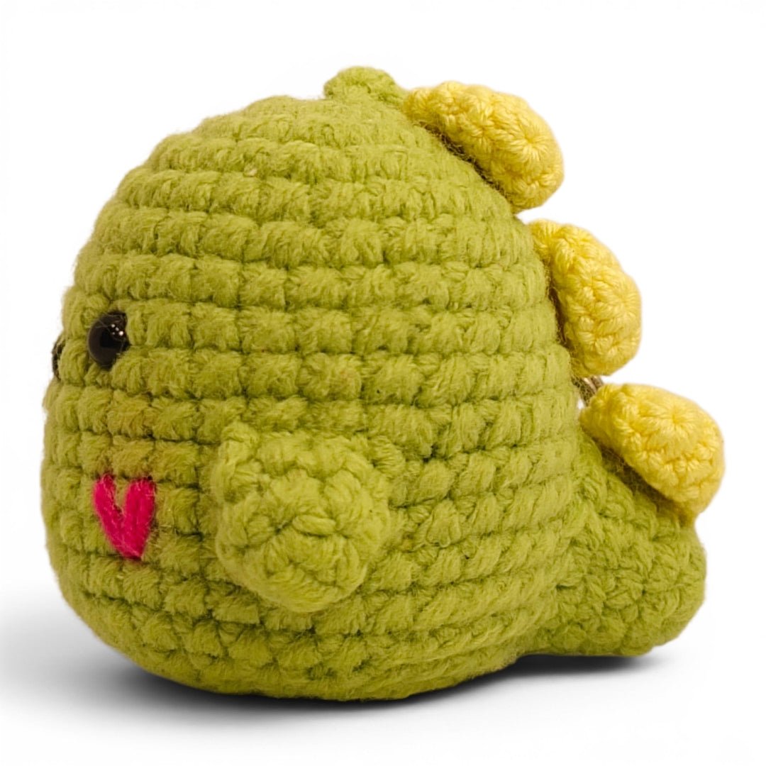 Olive Green Cheeky Blob Keychain - UniqueEntity Art