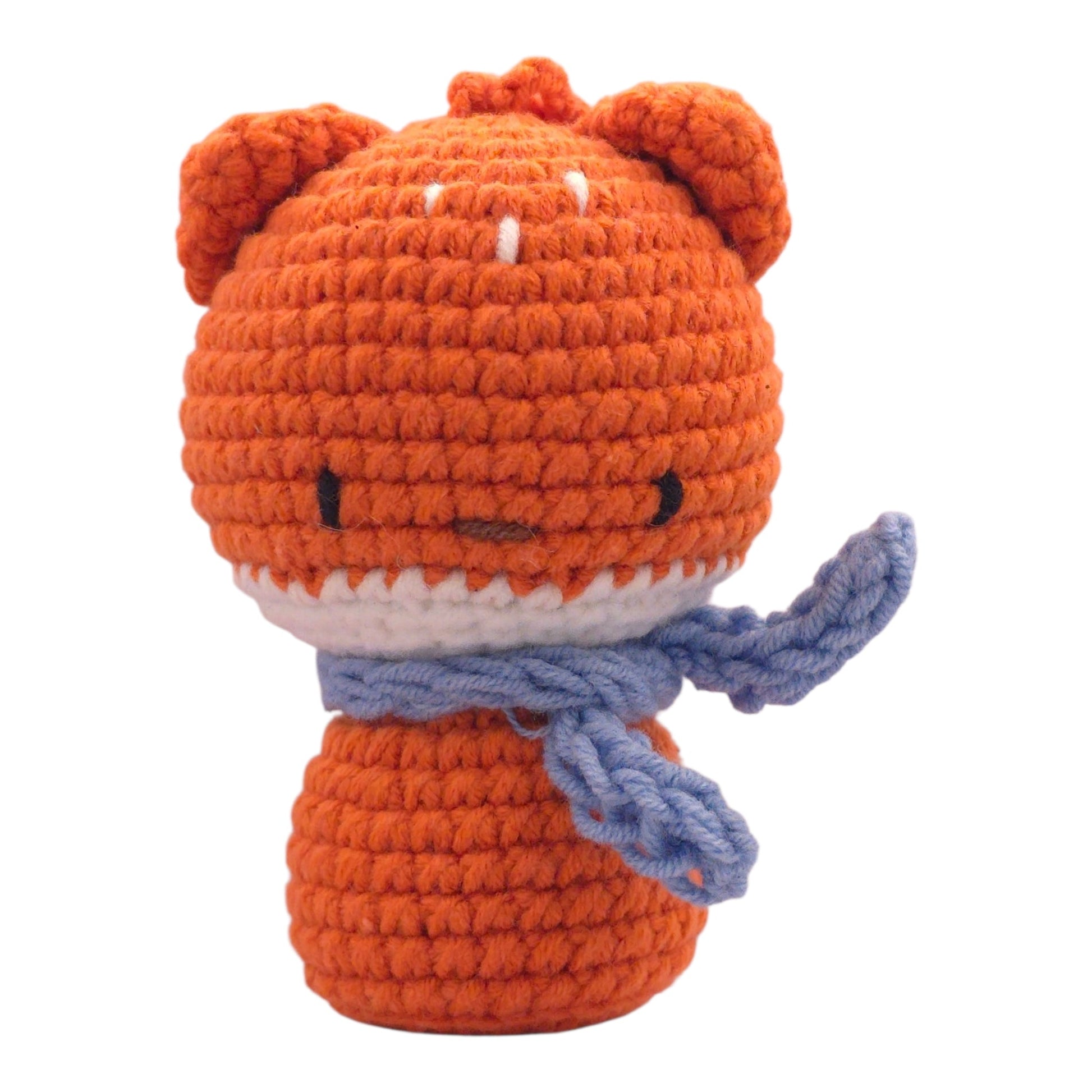 Orange Fox Scarf Keychain - UniqueEntity Art
