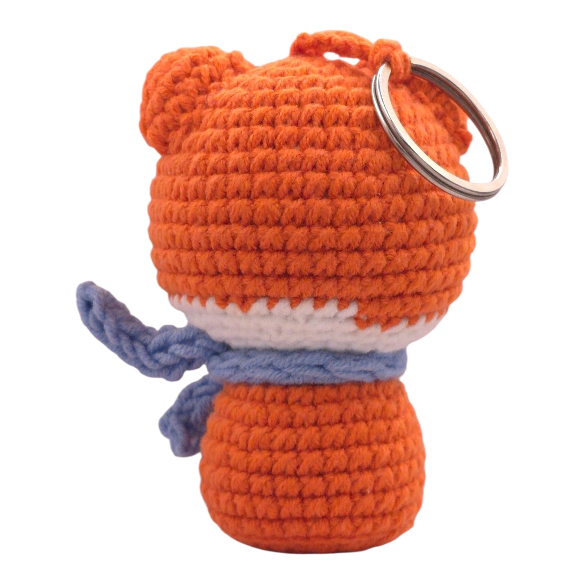 Orange Fox Scarf Keychain - UniqueEntity Art