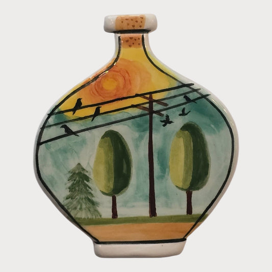 Painted Bottle Landscape Scene - UniqueEntity Art