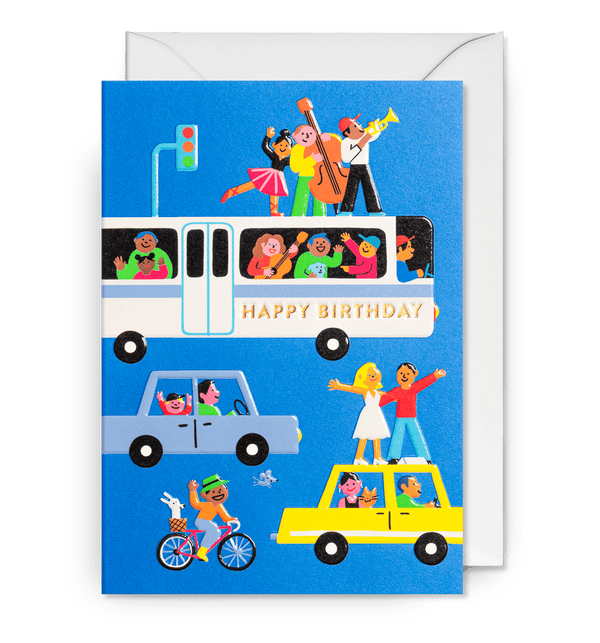 Party On Broadway Birthday Card