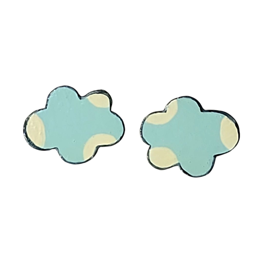 Pastel Blue Cloud Earrings - UniqueEntity Art