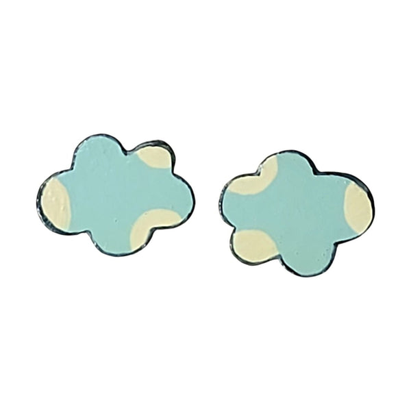 Pastel Blue Cloud Earrings