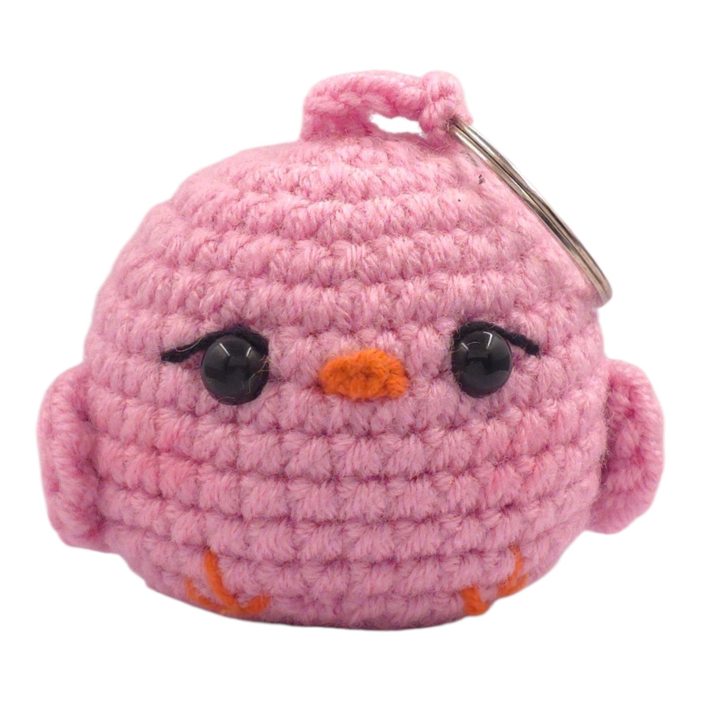 Pink Chubby Chick Keychain - UniqueEntity Art
