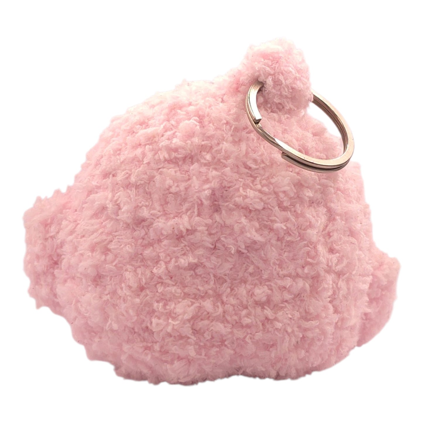 Pink Fluffy Baby Chick Keychain - UniqueEntity Art