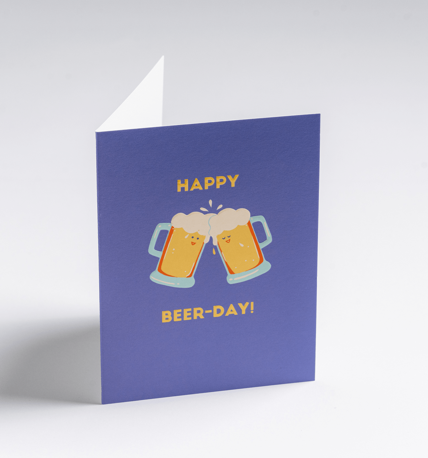 Pints Happy Beer Day Mini Birthday Card - UniqueEntity Art