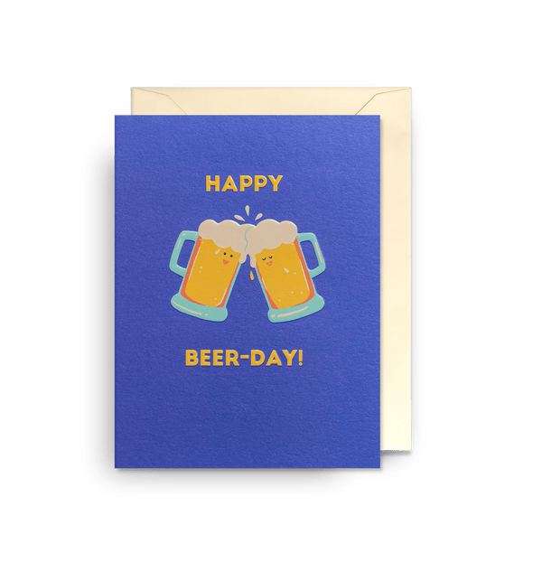 Pints Happy Beer Day Mini Birthday Card