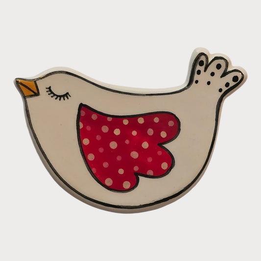 Polka Dot Wing Bird Magnet - UniqueEntity Art