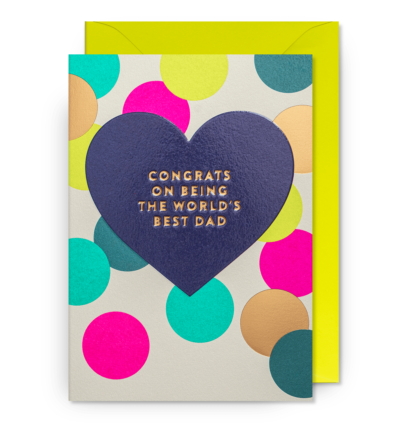 Postco - Congrats On Being The World's Best Dad - Greeting Cards - UniqueEntity Art