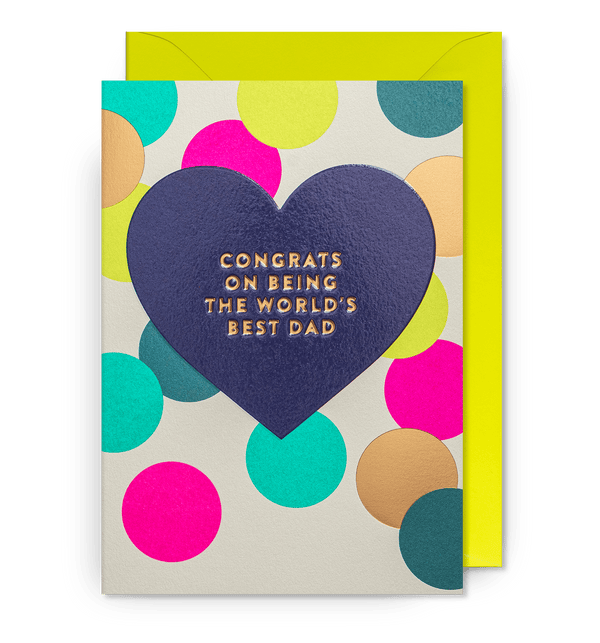 Postco - Congrats On Being The World's Best Dad - Greeting Cards