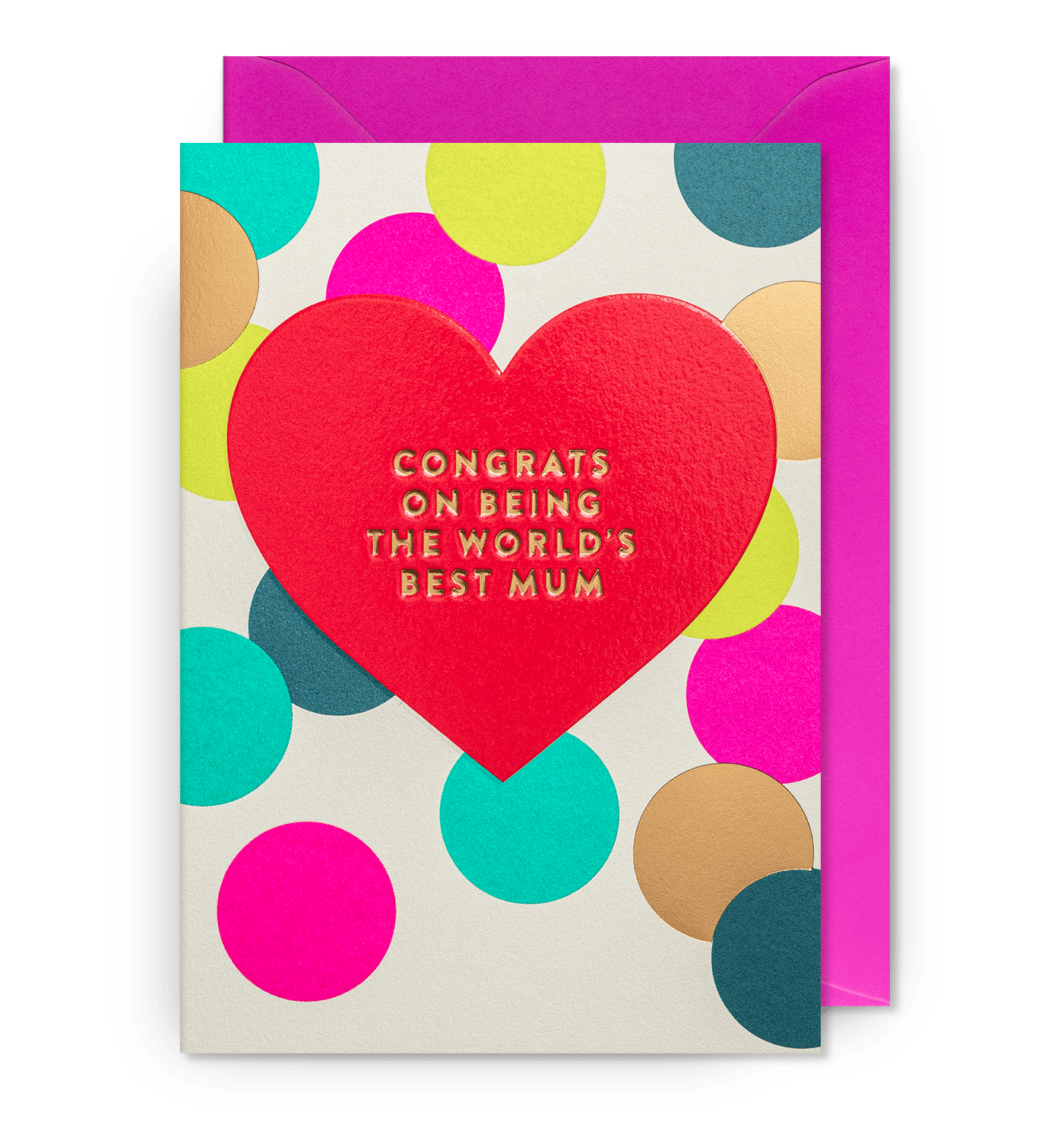 Postco - Congrats On Being The World's Best Mum - Greeting Cards - UniqueEntity Art