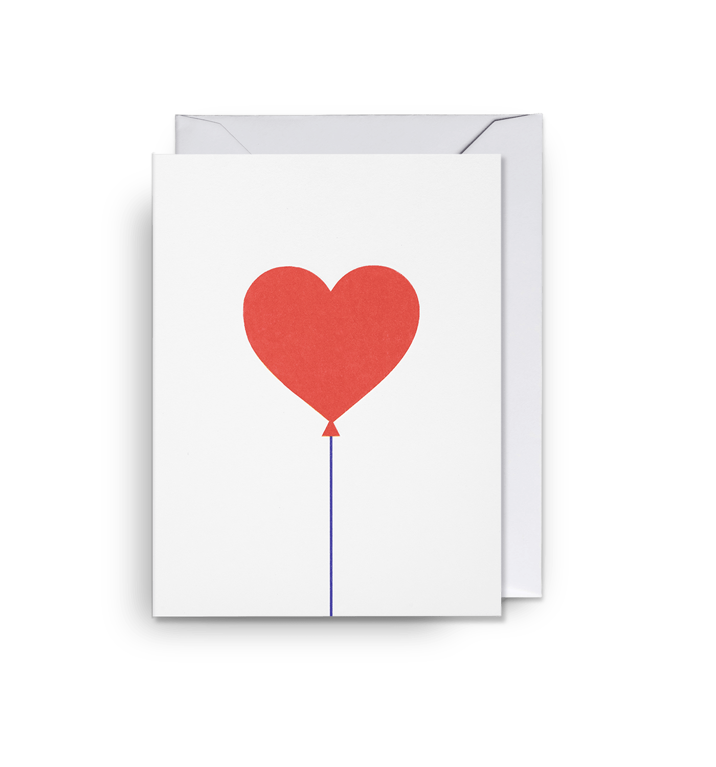 Red Heart Balloon Minimalist - UniqueEntity Art