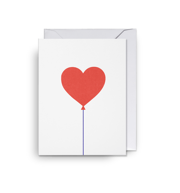 Red Heart Balloon Minimalist