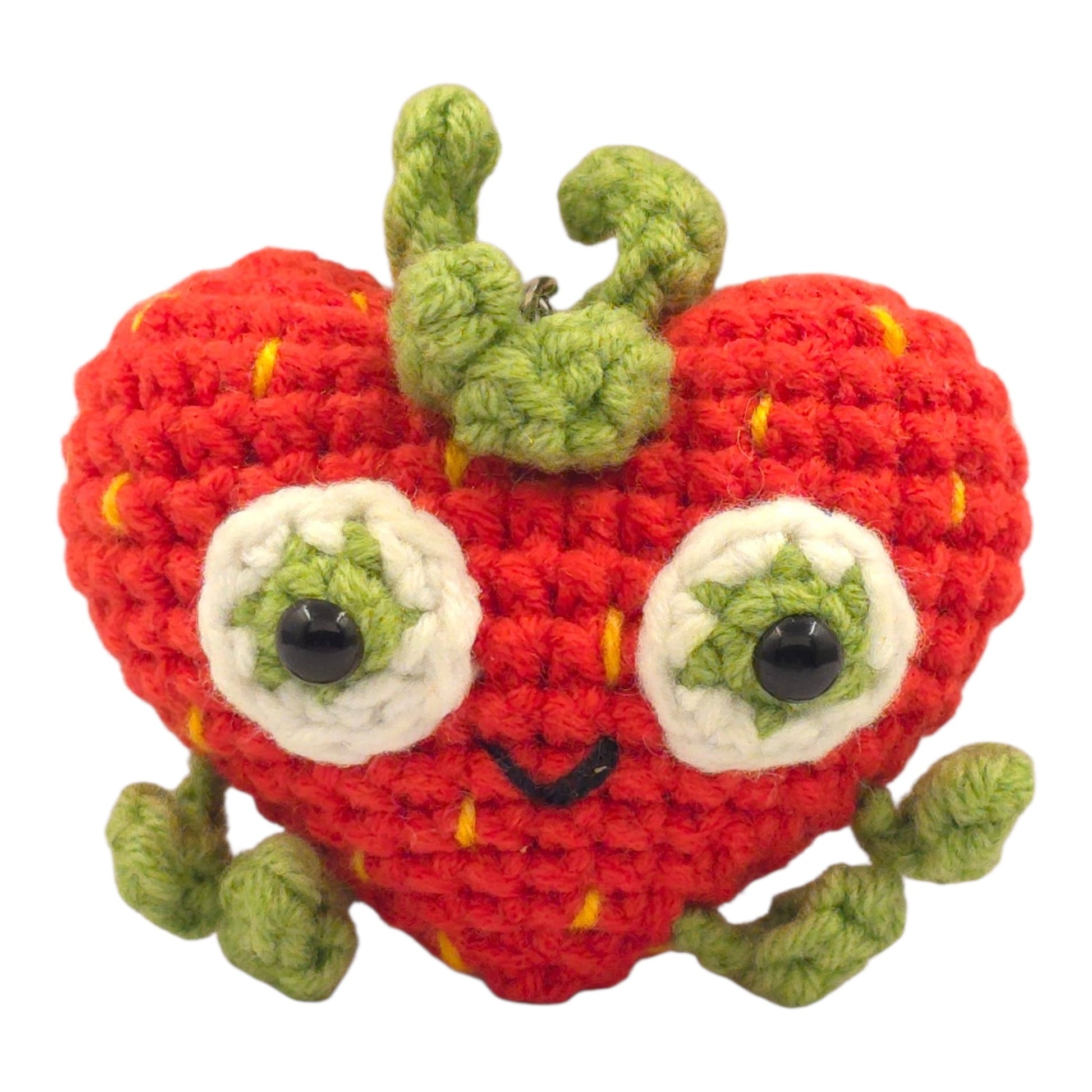 Red Heart Monster Keychain - UniqueEntity Art