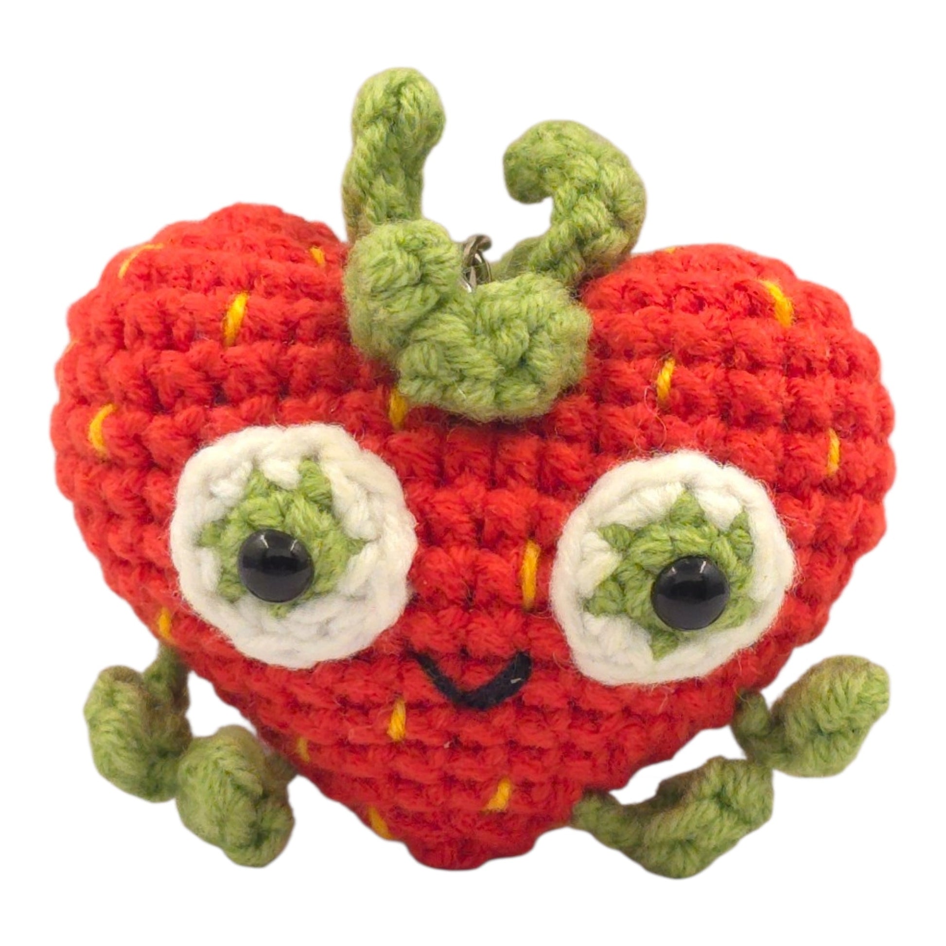 Red Heart Monster Keychain - UniqueEntity Art