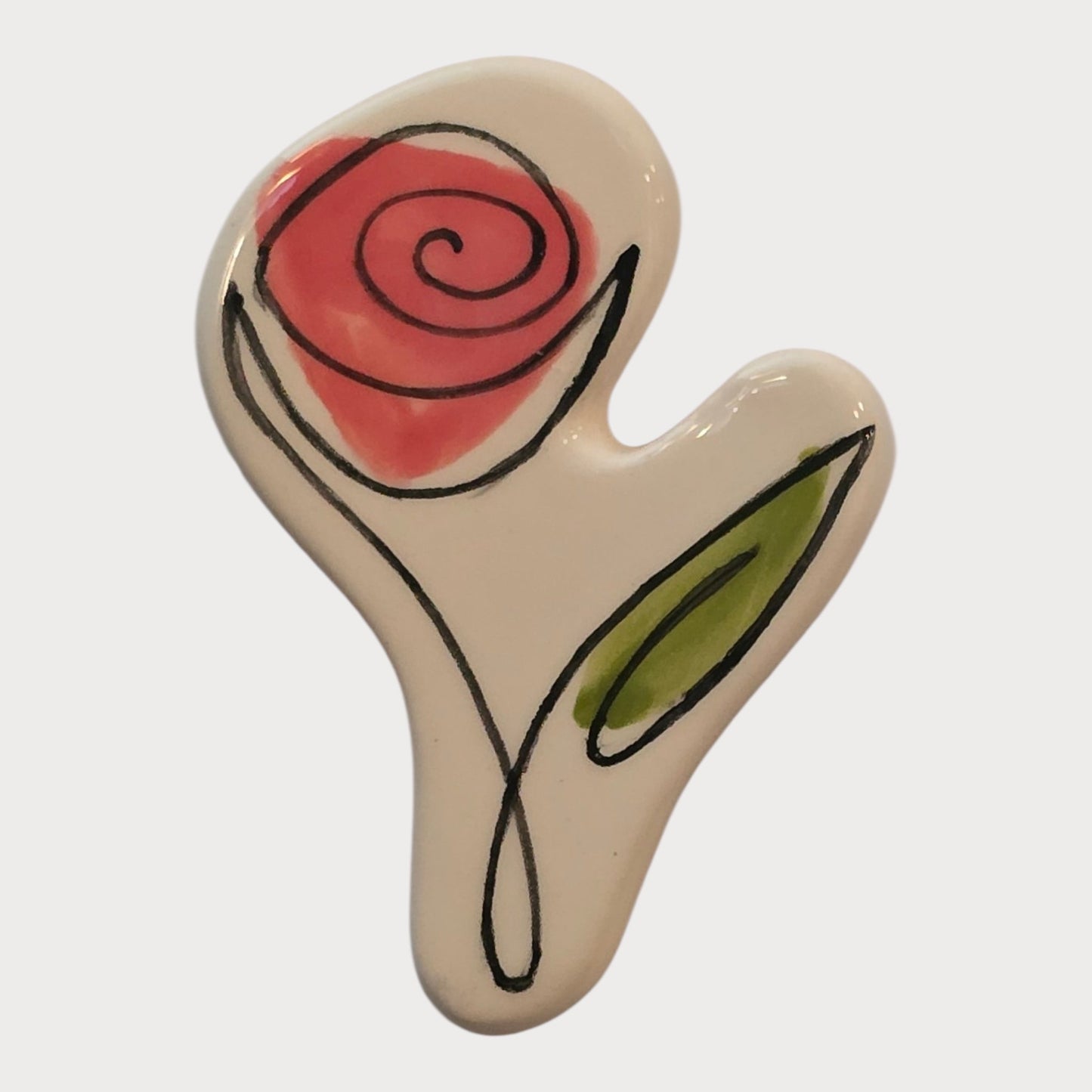 Red Spiral Rose Magnet - UniqueEntity Art