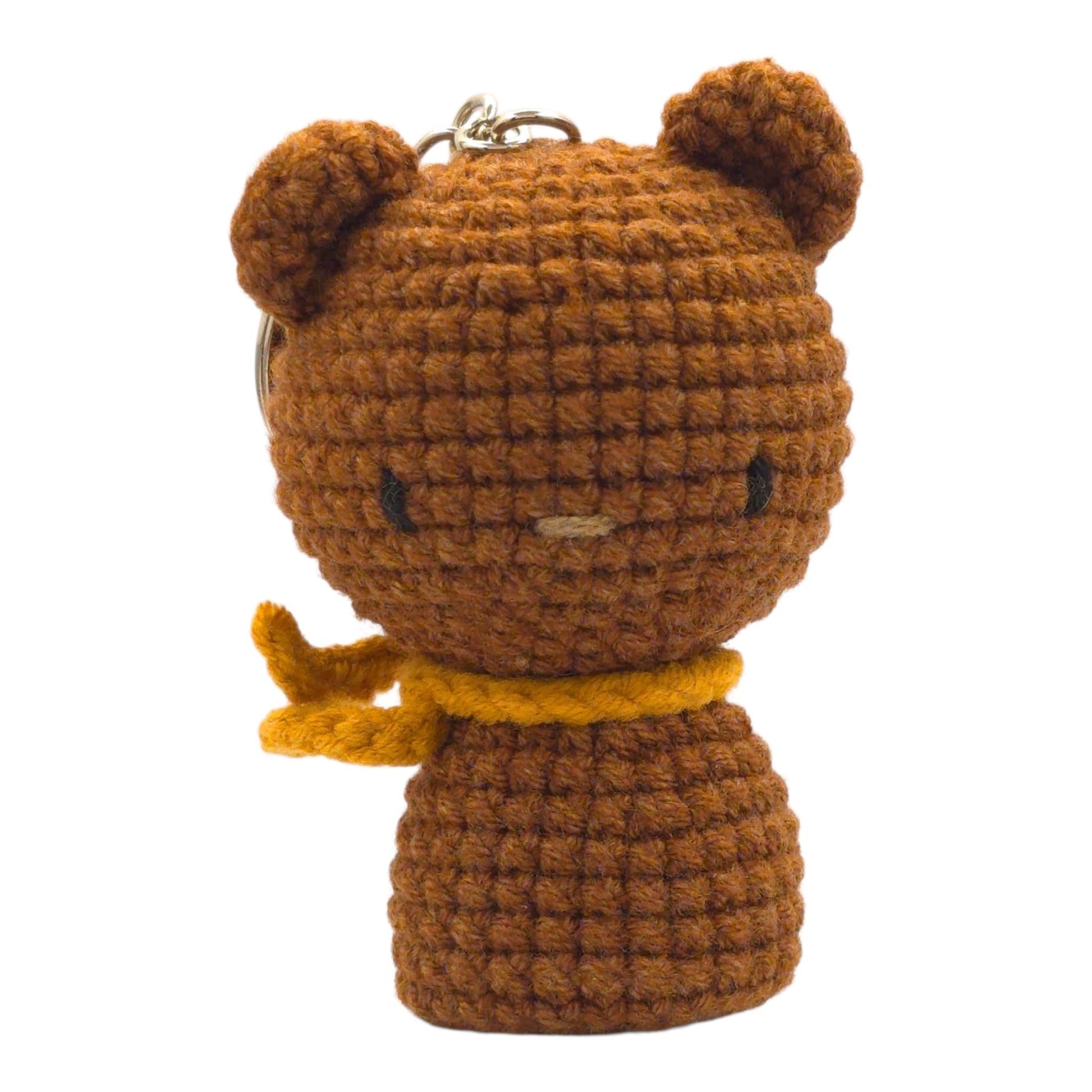 Rust Brown Bear Cub Keychain - UniqueEntity Art