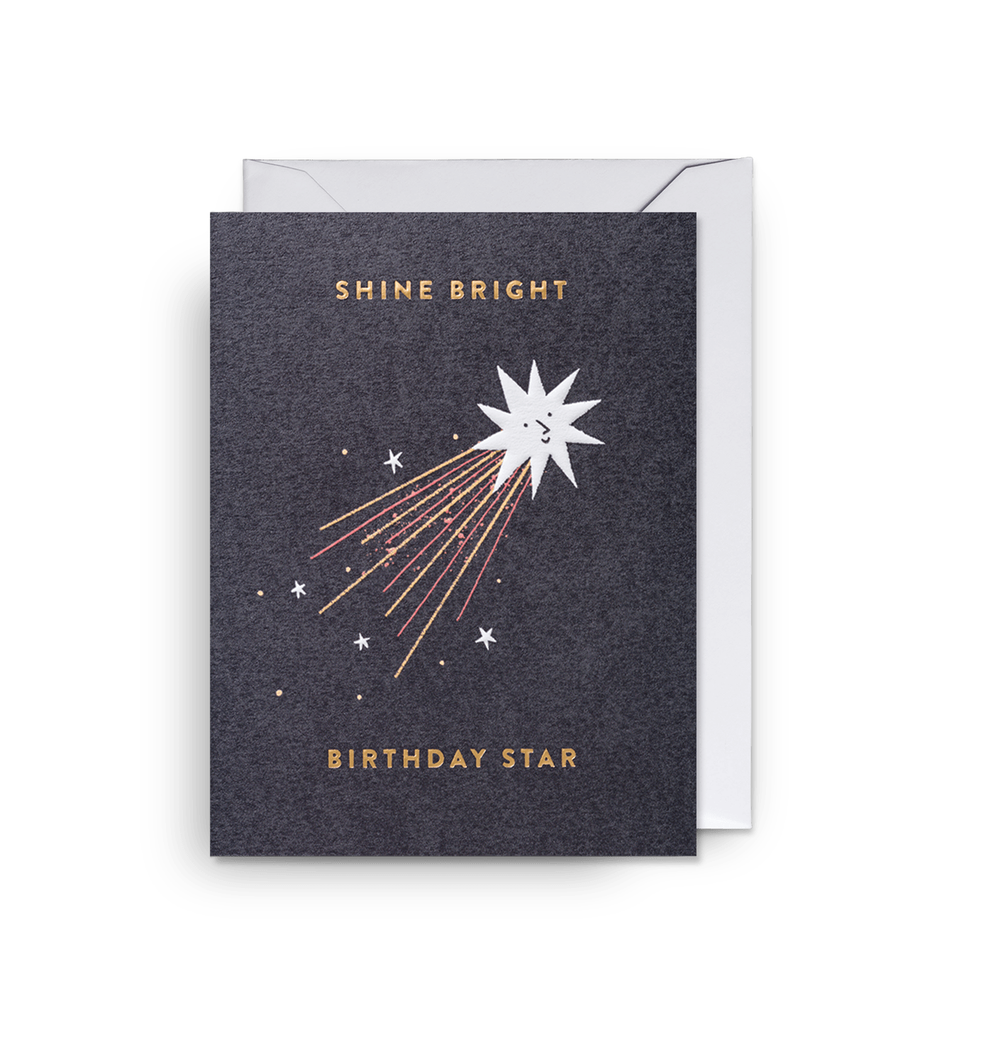 Shine Bright Shooting Star Mini Birthday Card - UniqueEntity Art