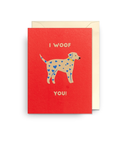 Spotted Dog I Woof You - UniqueEntity Art