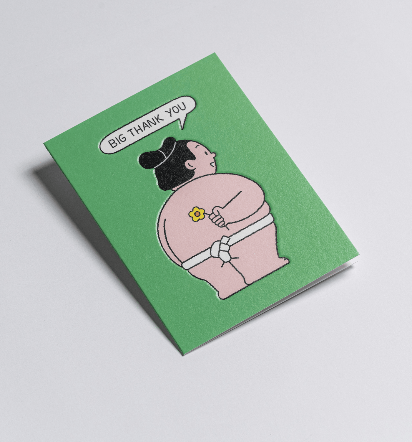 Sumo Mini Thank You Card - UniqueEntity Art