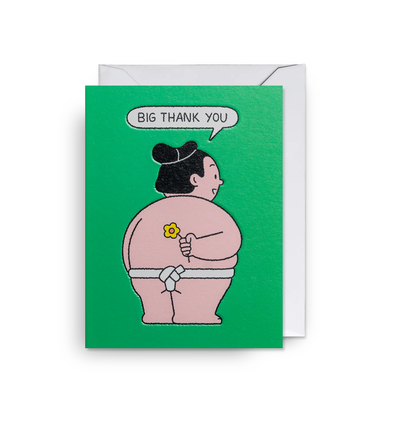 Sumo Mini Thank You Mini Card - UniqueEntity Art