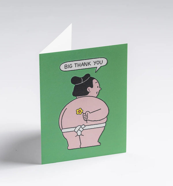 Sumo Mini Thank You Mini Card - UniqueEntity Art