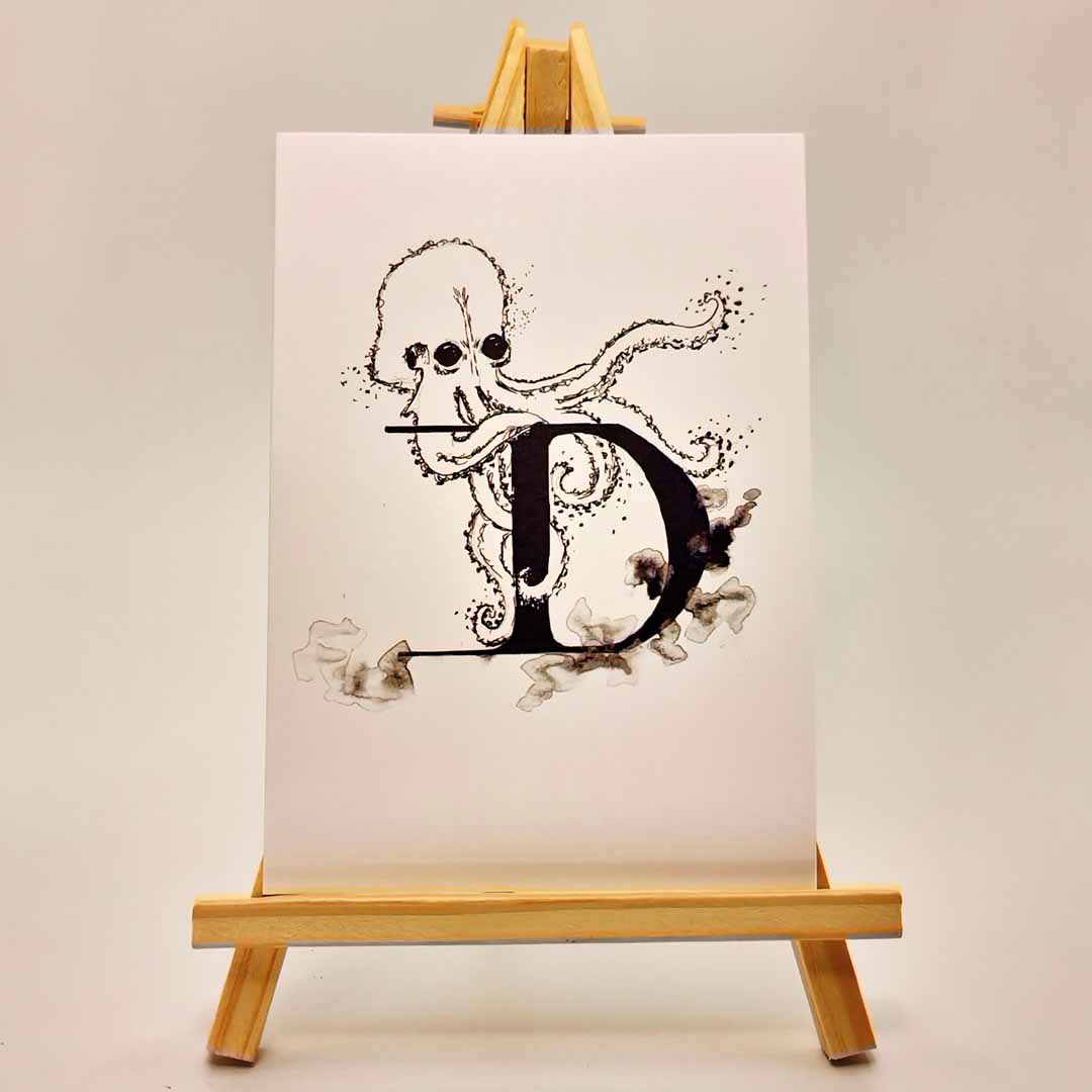 Tangled Letters: 'D' - UniqueEntity Art
