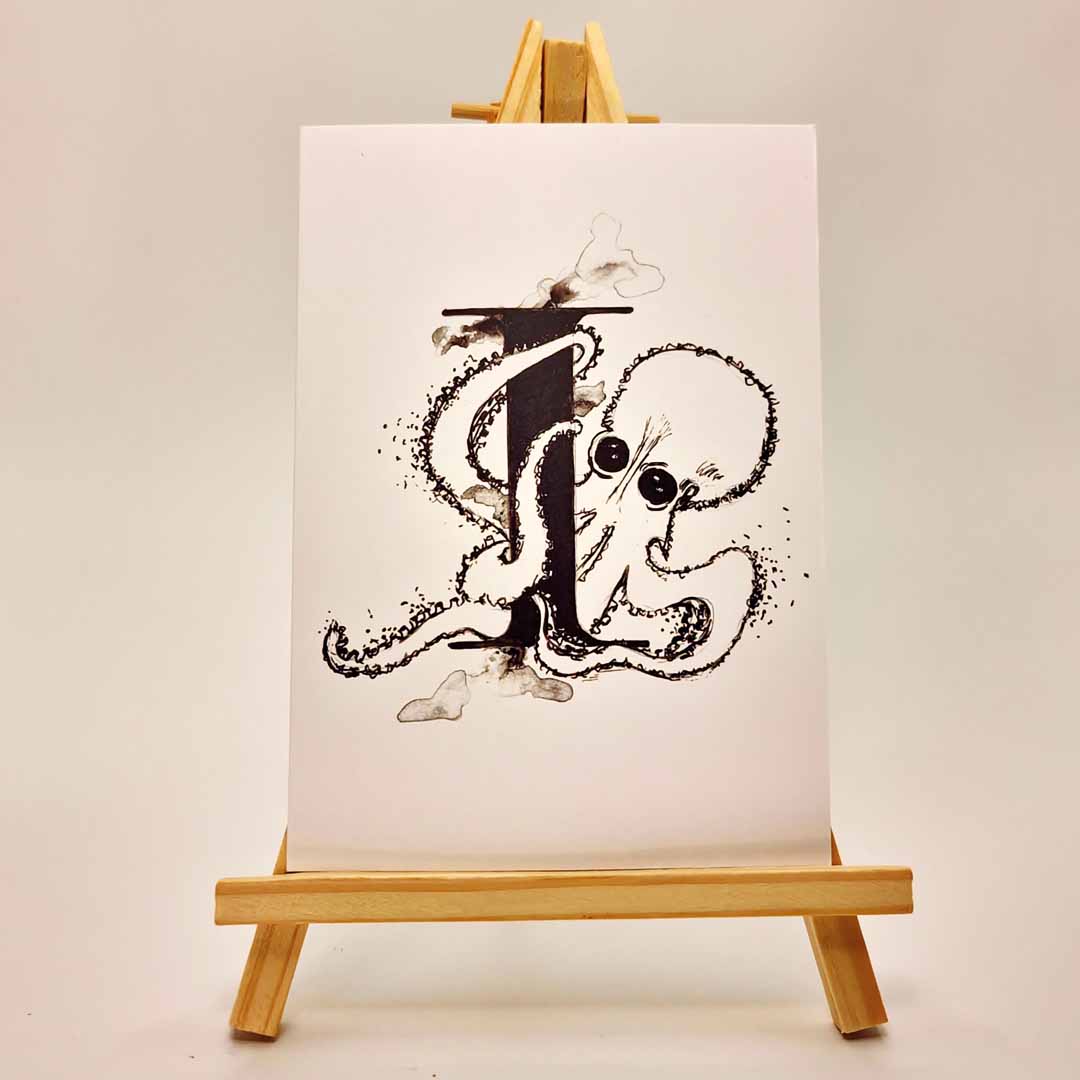 Tangled Letters: 'I' - UniqueEntity Art