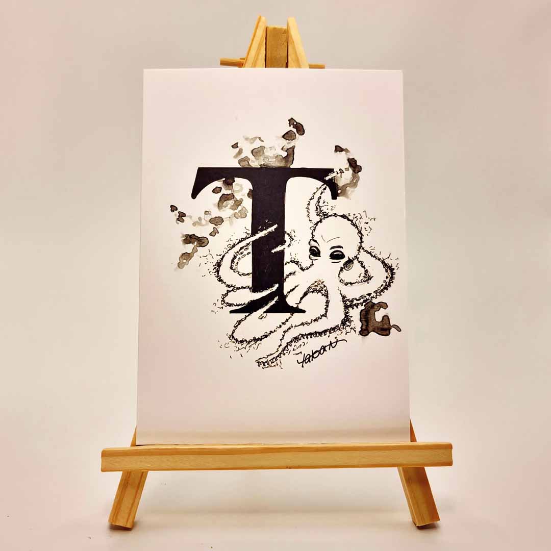 Tangled Letters: 'T' - UniqueEntity Art