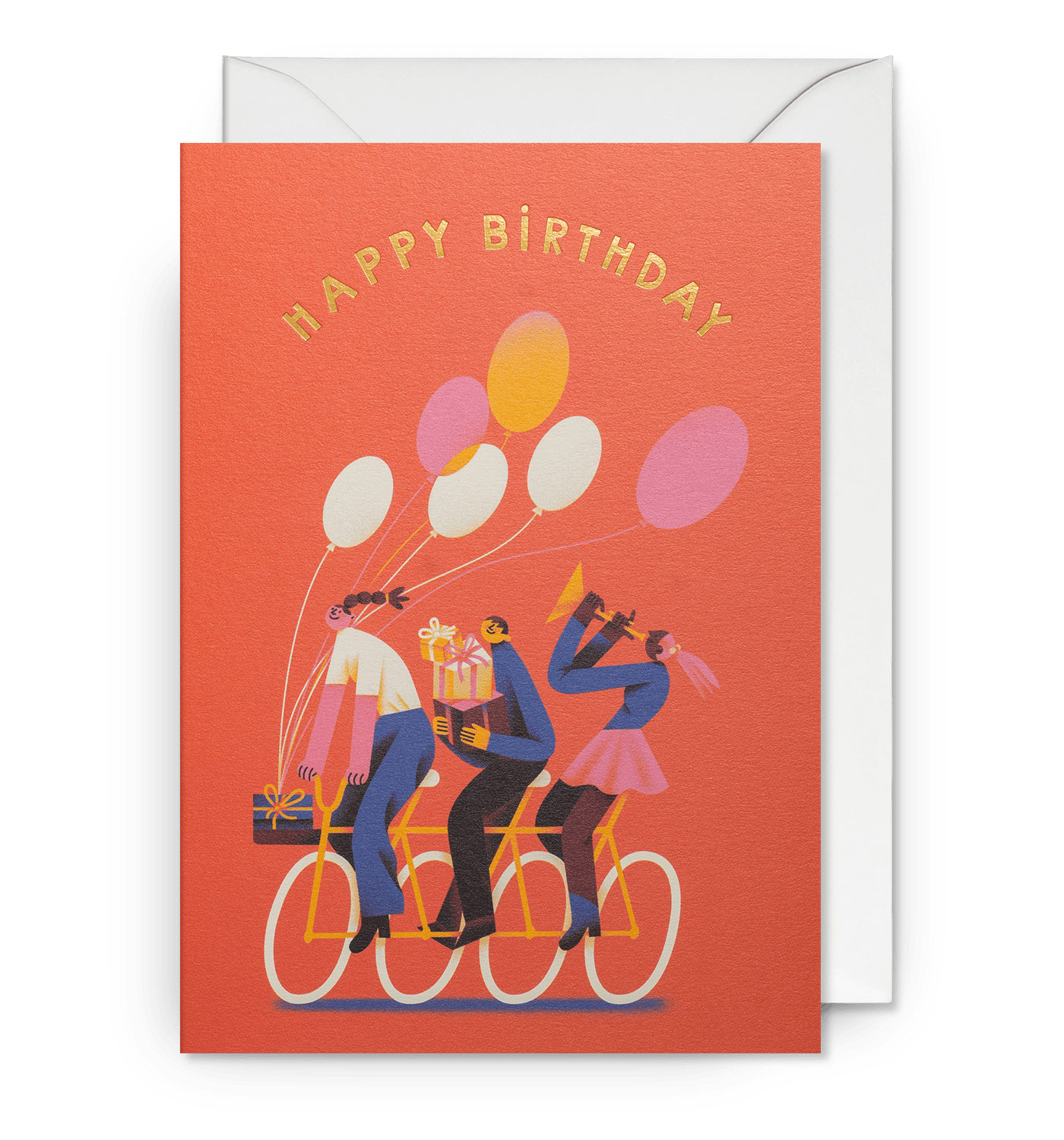 Tania Yakunova - Happy Birthday Bike - Greeting Cards - UniqueEntity Art