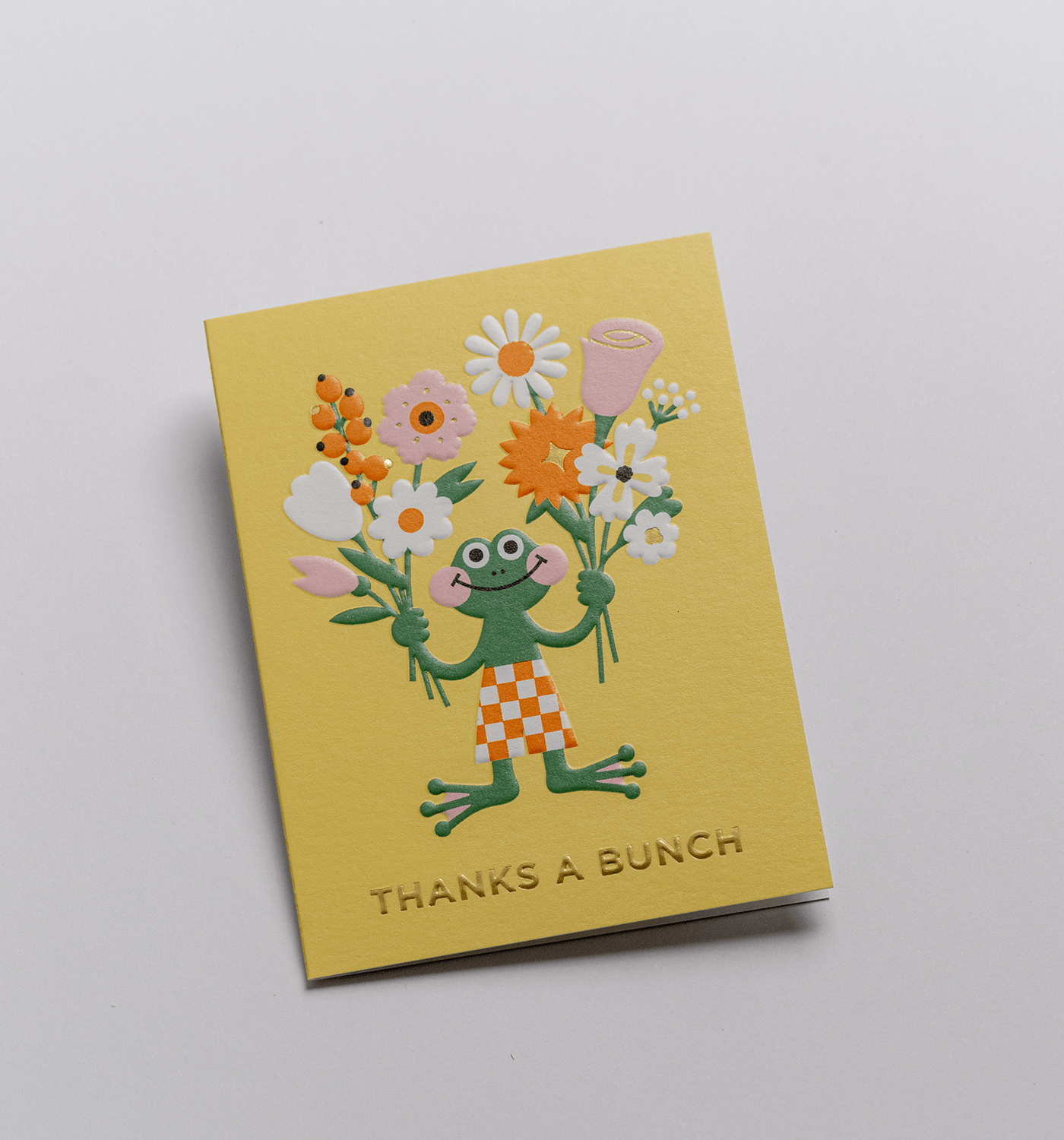 Thanks A Bunch Mini Thank You Card - UniqueEntity Art