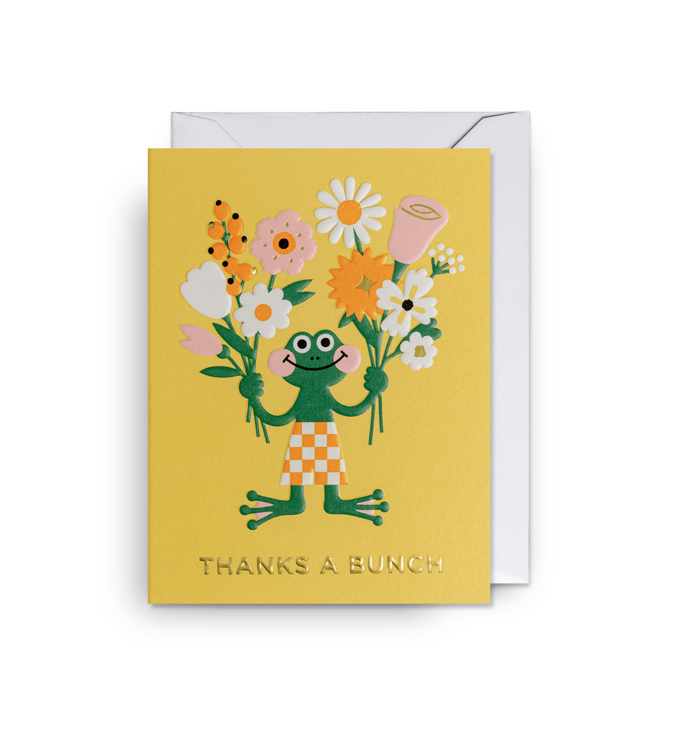Thanks A Bunch Mini Thank You Card - UniqueEntity Art