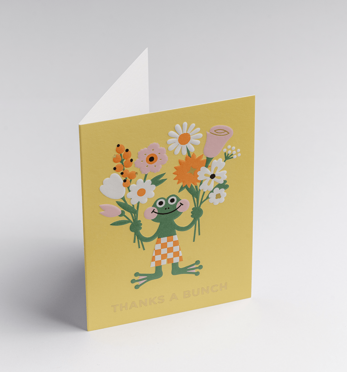 Thanks A Bunch Mini Thank You Card - UniqueEntity Art