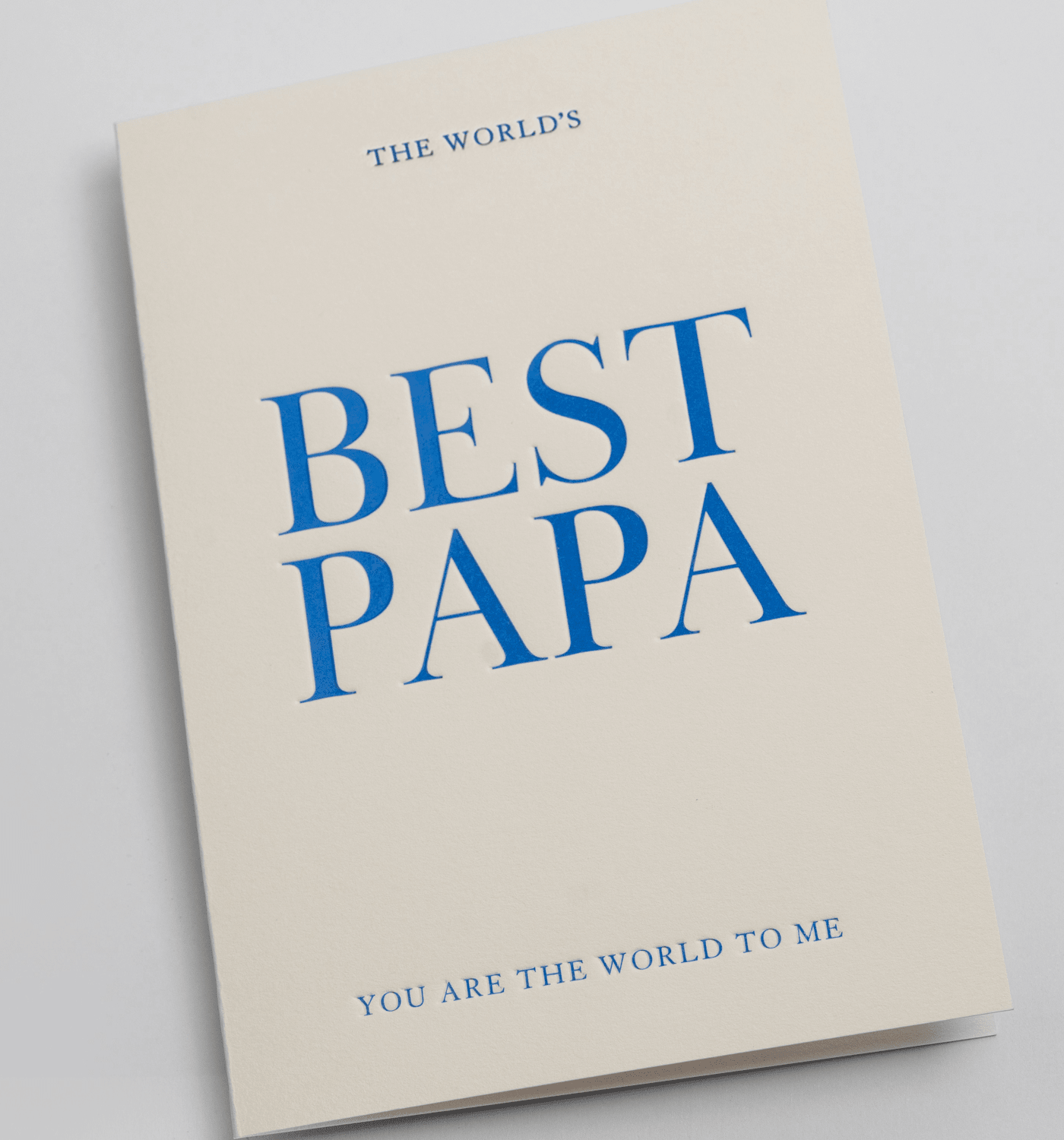 The Worlds Best Papa Fathers Day Card - UniqueEntity Art