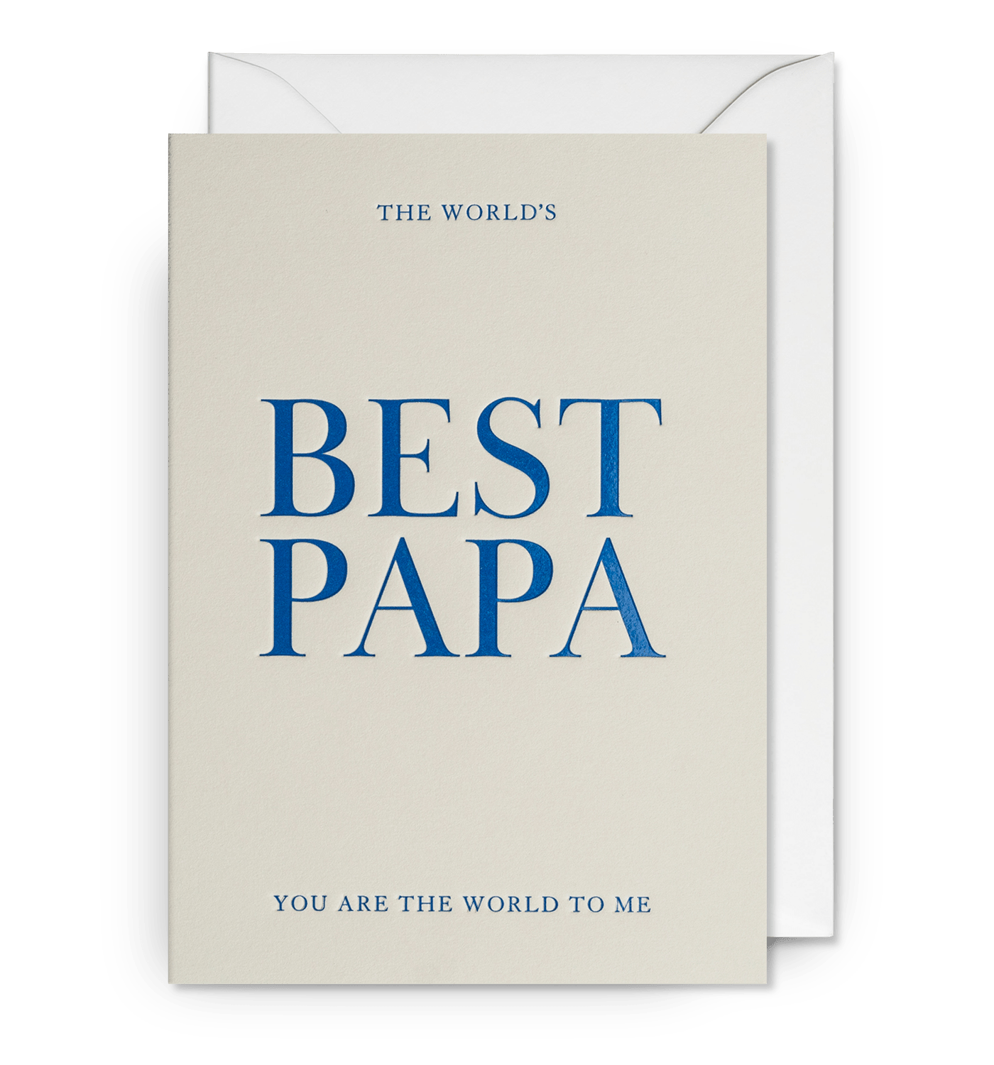 The Worlds Best Papa Fathers Day Card - UniqueEntity Art