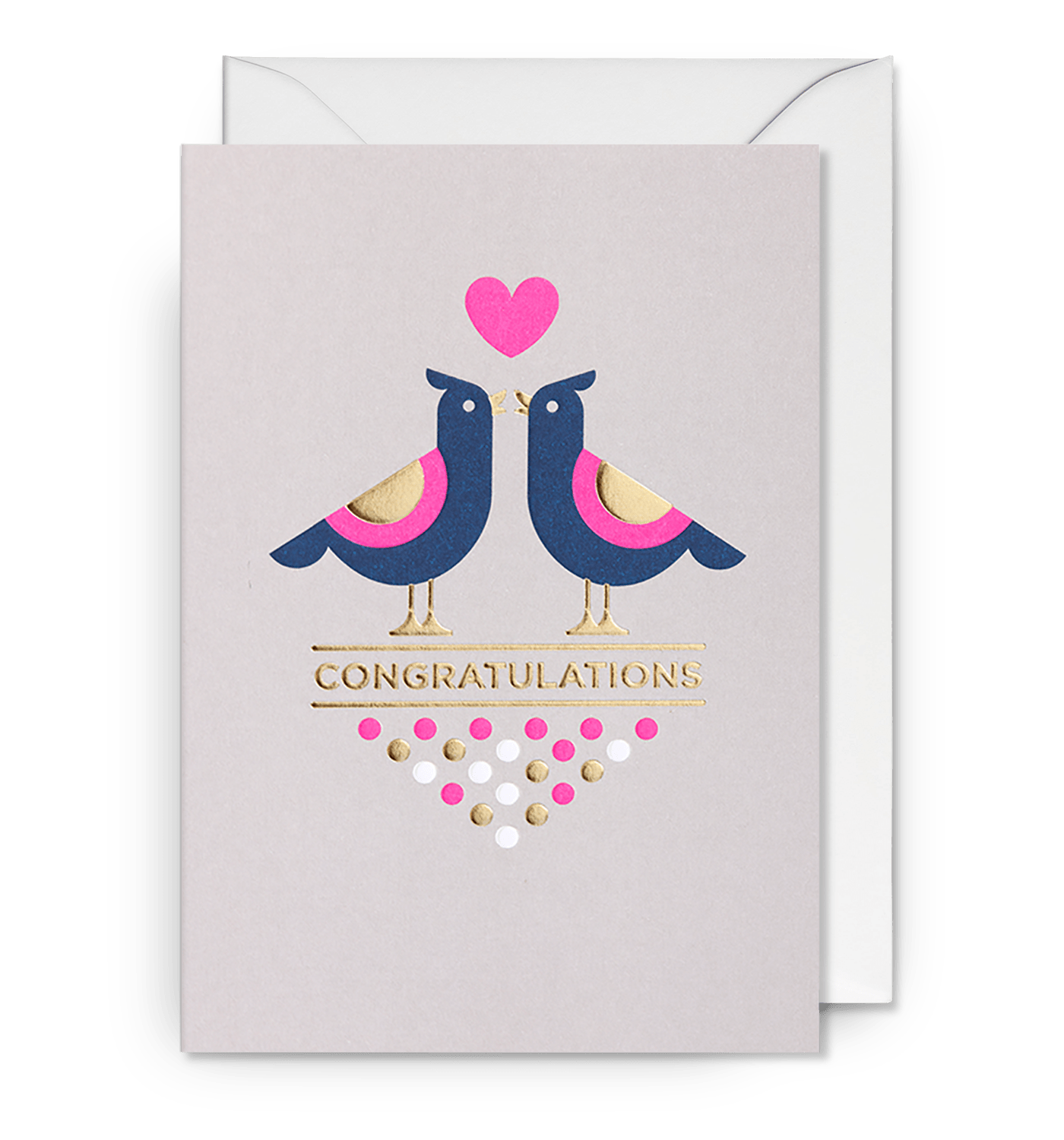 Two Little Birds Congratulations Card - UniqueEntity Art