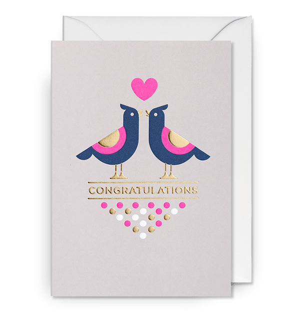 Two Little Birds Congratulations Card