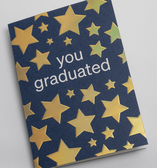 You Graduated Gold Star - UniqueEntity Art