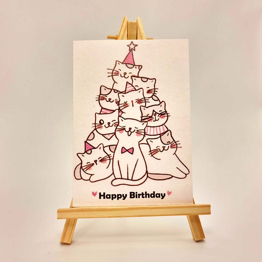 Birthday Cats - UniqueEntity Art